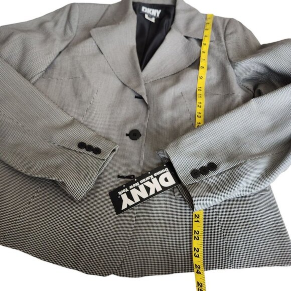 Vintage DKNY Wool Blazer Jacket Size 12 Dead Stock USA Union Made MSRP $405 NWT - Picture 14 of 16